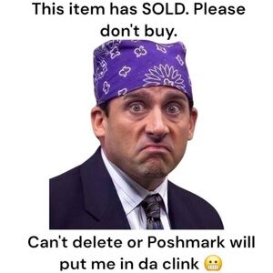 SOLD on mercari can’t delete until offers expire